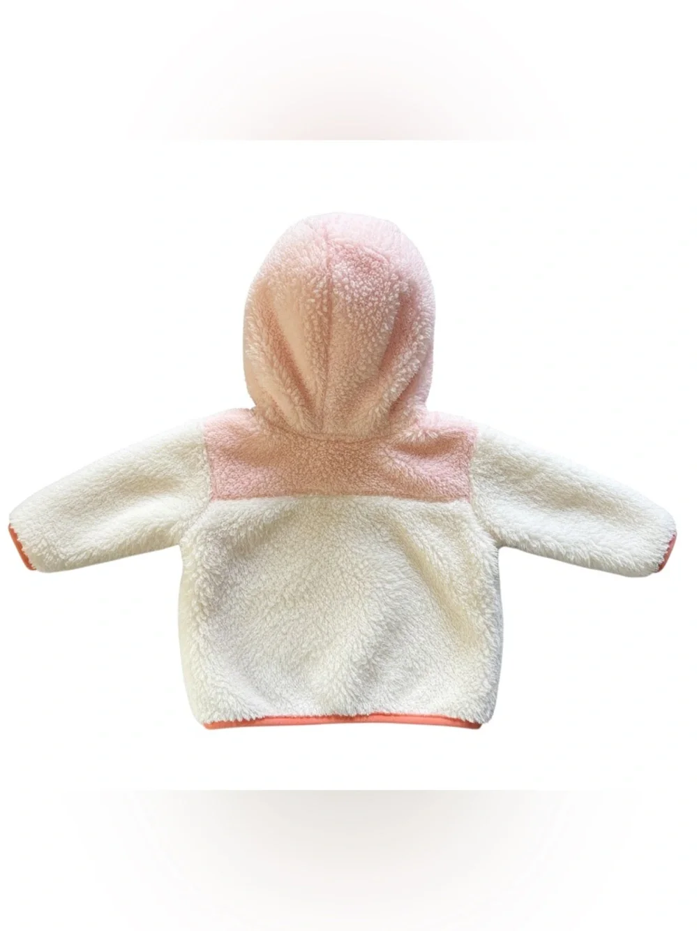 Eddie Bauer Baby Peach & Cream Sherpa Zip-up Hoodie3-6 months